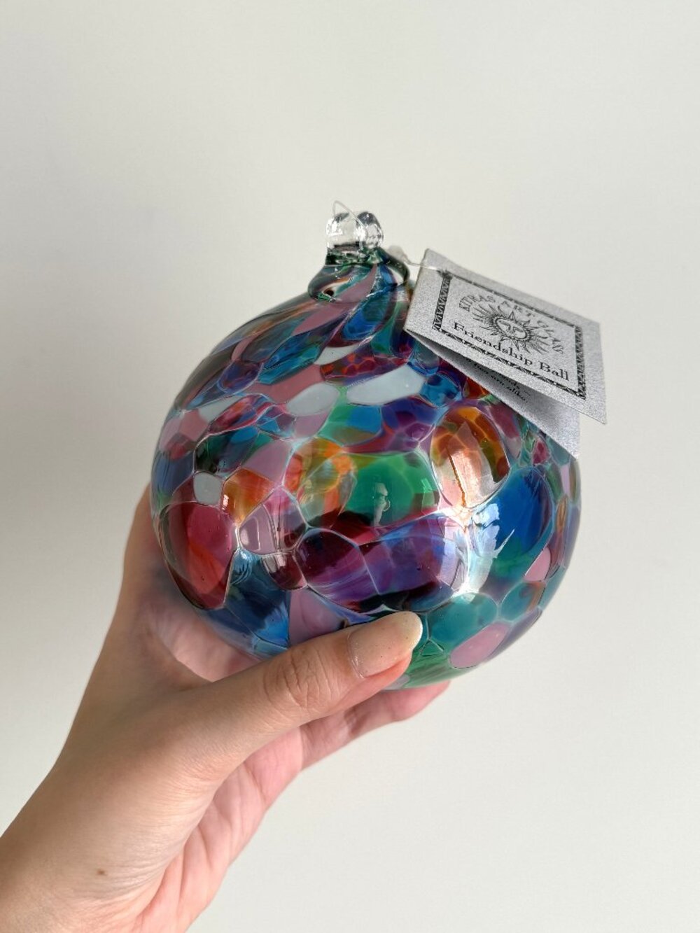Hand-Blown Art Glass Friendship Ball